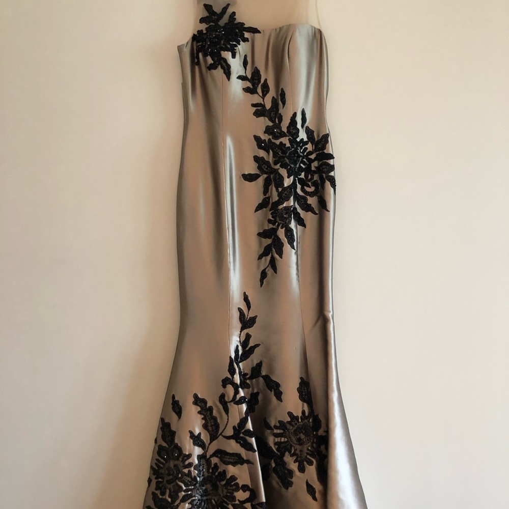Mother of the bride silk couture dress